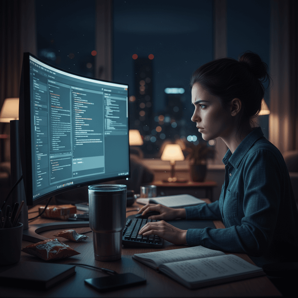 Late night grind peppermint dark roast Americano