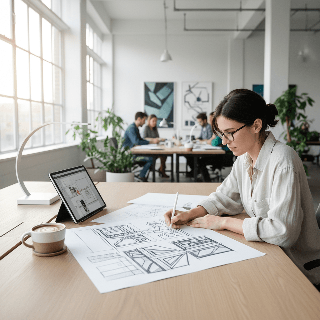 Creative brainstorm orange chamomile Americano