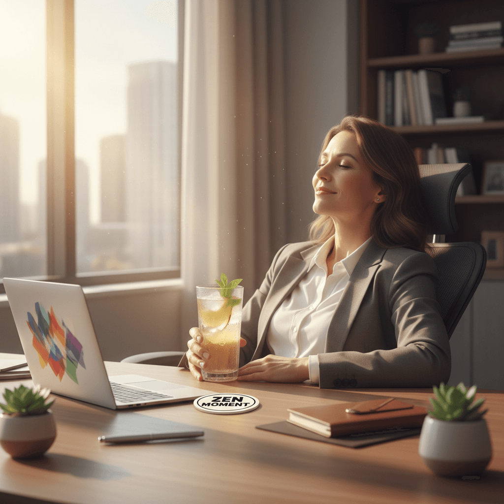 Afternoon slump passion fruit Americano